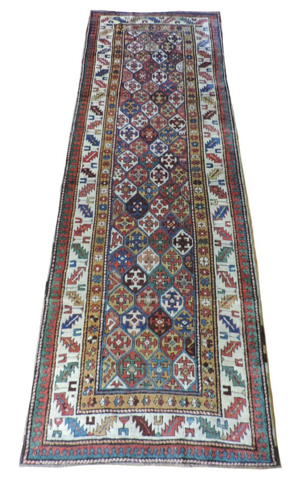 KAZAK/ KURDISH? 320cm x 107cm Antique Rugs 3