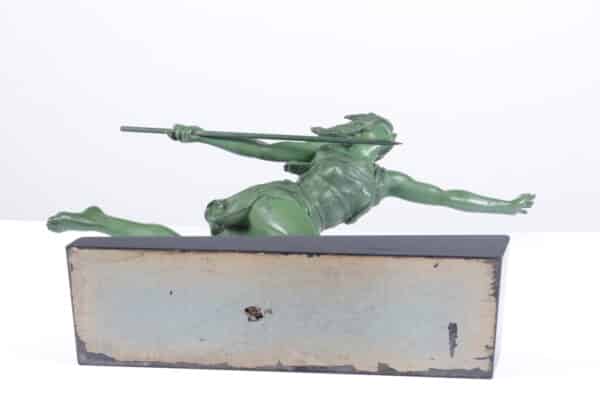 Art Deco Sculpture The Huntress by Emile Joseph Carlier c1920 Antique Art 13