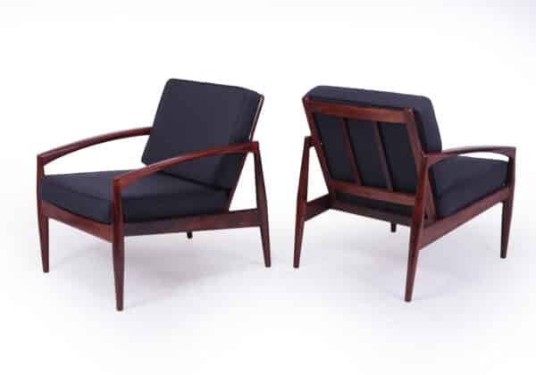 Pair of Paper Knife Chairs Model 121 by Kai Kristiansen for Magnus Olesen