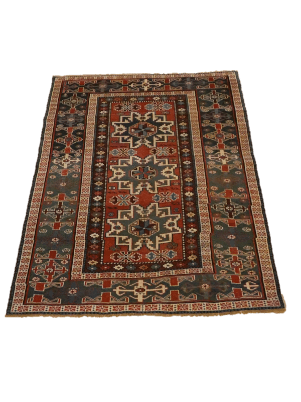 LESKI 126cm x 100cm Antique Rugs 3