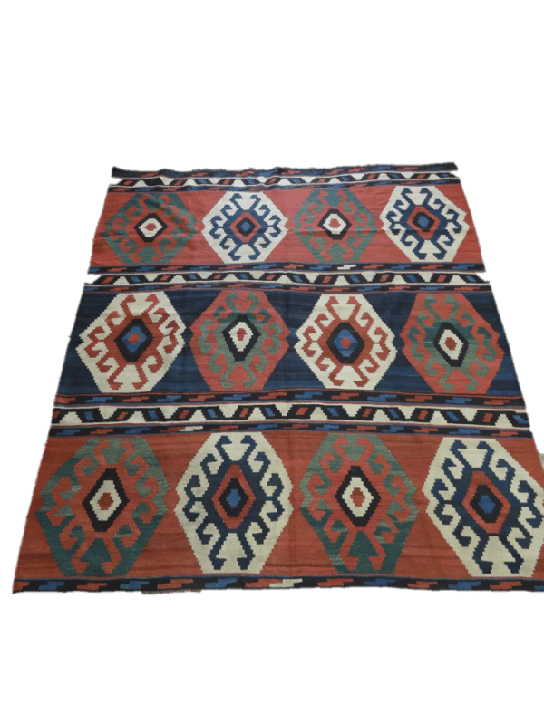 KAZAK KILIM 258cm x 234cm Antique Rugs 3