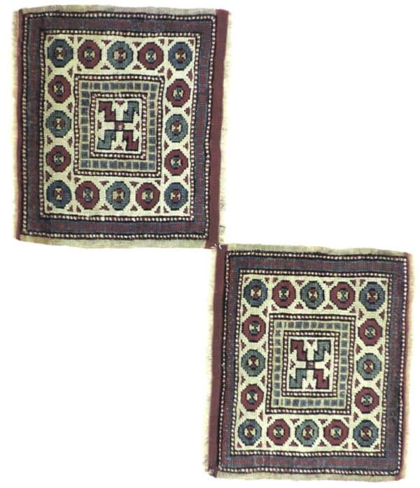 BERGAMA VANITY BAG FACES 43cm x 35cm Antique Rugs 3