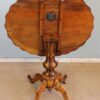 Antique Burr Walnut Shaped Occasional Table - Image 9