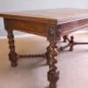 Antique Oak Large Draw Leaf Extending Dining Table - Image 11