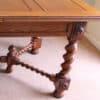 Antique Oak Large Draw Leaf Extending Dining Table - Image 9