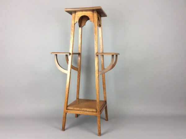 Arts & Crafts Plant Stand Arts and Crafts Antique Furniture 3