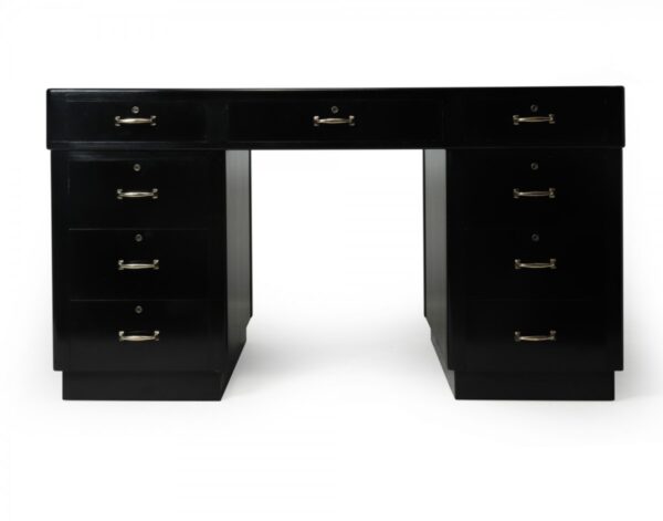 Art Deco Ebonised Black Desk art deco desk Antique Desks 16