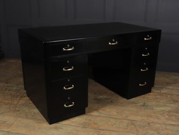 Art Deco Ebonised Black Desk art deco desk Antique Desks 7