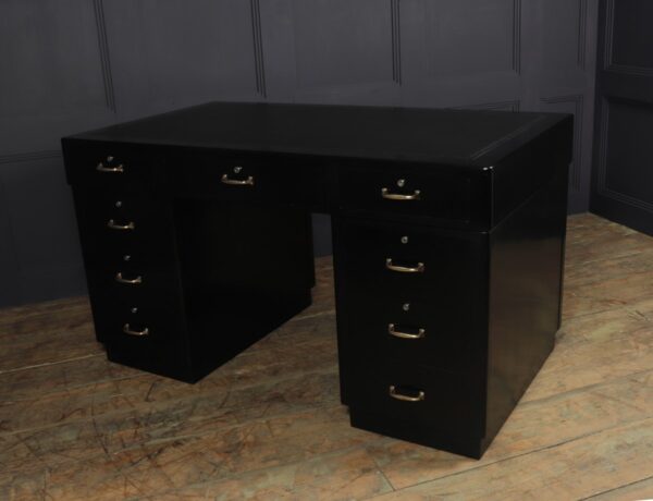 Art Deco Ebonised Black Desk art deco desk Antique Desks 6