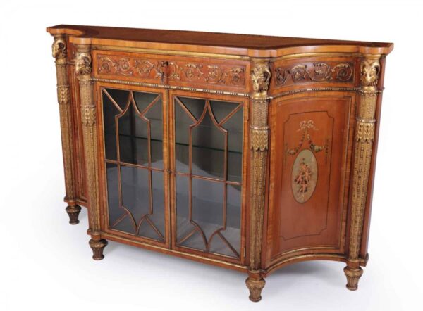 Fine Satinwood and Parcel Gilt Sideboard c1840 Antique Antique Cabinets 15