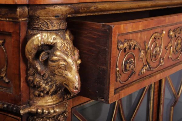 Fine Satinwood and Parcel Gilt Sideboard c1840 Antique Antique Cabinets 8