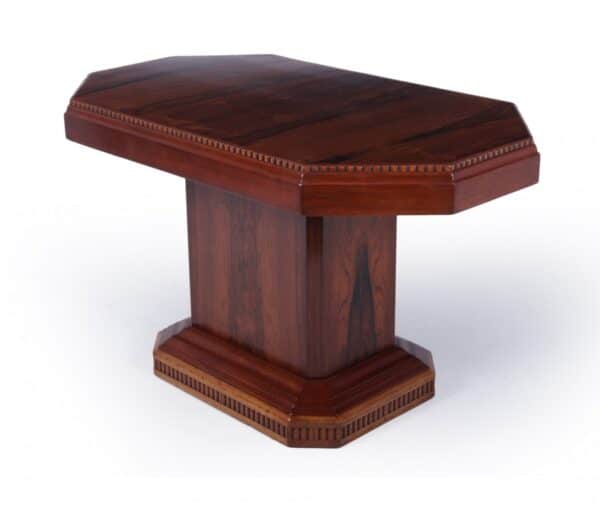 French Art Deco Rosewood coffee Table c 1920 - Image 13