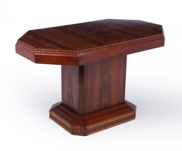 French Art Deco Rosewood coffee Table c 1920 - Image 11