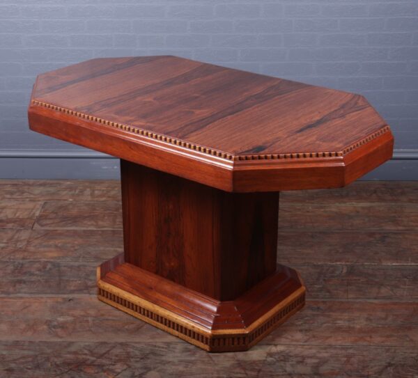 French Art Deco Rosewood coffee Table c 1920 - Image 9