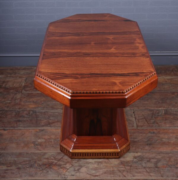 French Art Deco Rosewood coffee Table c 1920 - Image 4