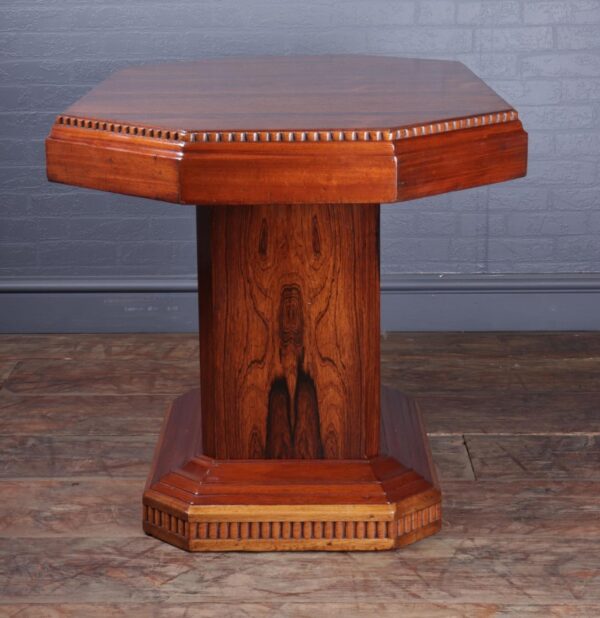 French Art Deco Rosewood coffee Table c 1920 - Image 3