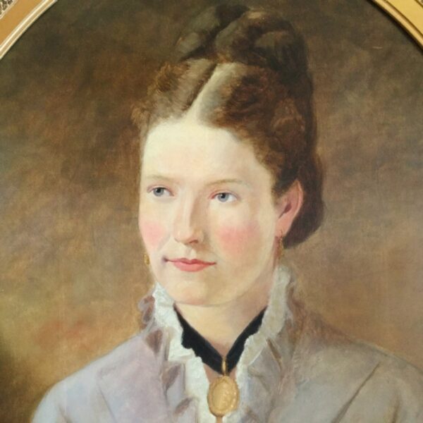 19thc Portrait Painting Of A Lady - Image 5