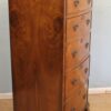 Antique Burr Walnut Bow Fronted Chest of Drawers - Image 2