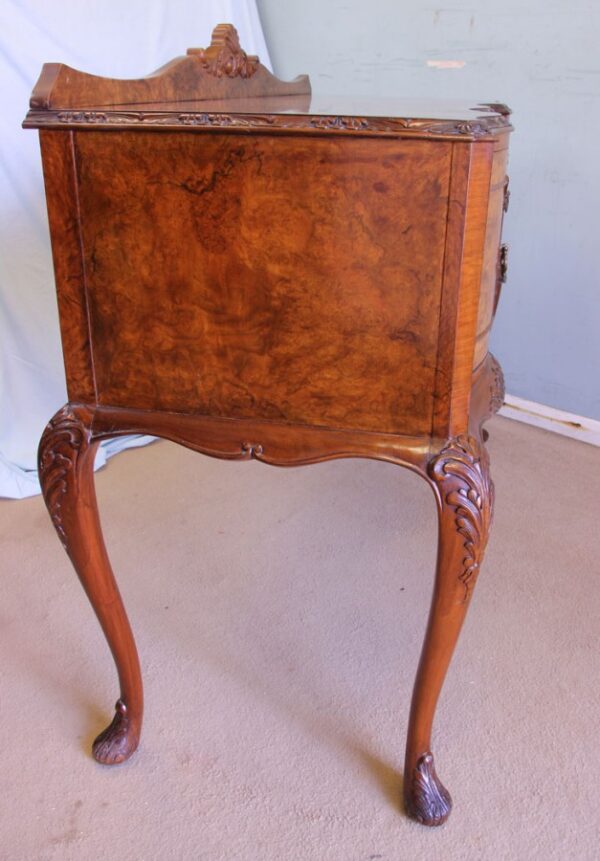 Antique Quality Burr Walnut Small Sideboard Antique Antique Sideboards 10