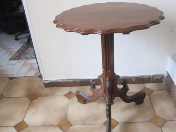 19th Century French Chateau Gothic Tip Top Wine Table Antique Mahogany Furniture Antique Tables 8