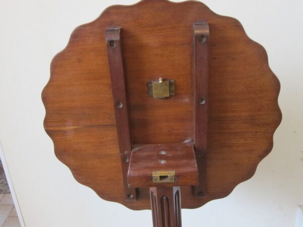 19th Century French Chateau Gothic Tip Top Wine Table Antique Mahogany Furniture Antique Tables 7