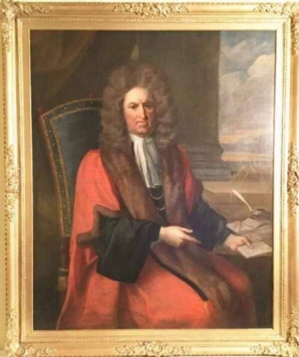 Robert Dormer Judge & Mp By Thomas Hill (1661 – 1734) 17thc Oil Portrait Painting Antique Art Antique Art 4