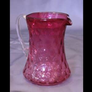 Antique Cranberry Glass Jug