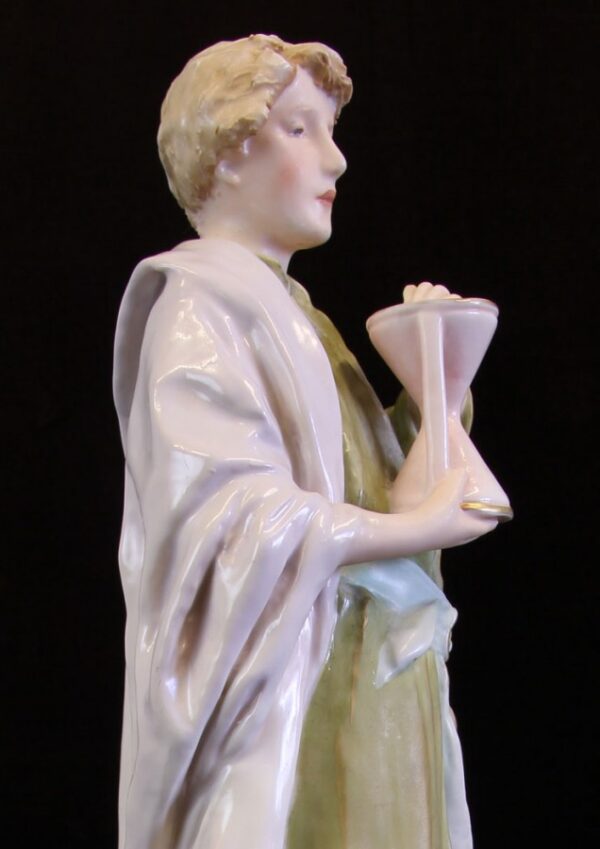 Antique Royal Dux Figure of Young Man Antique Antique Ceramics 11
