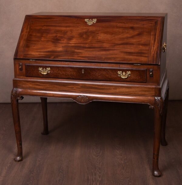 George III Style Mahogany Bureau On Stand By Muirhead And Moffat Of Glasgow SAI1690 Antique Furniture 3