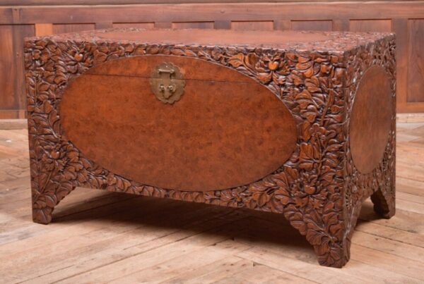 Superb 19th Century Carved Chinese Camphor Wood Box SAI2092 Antique Furniture 3