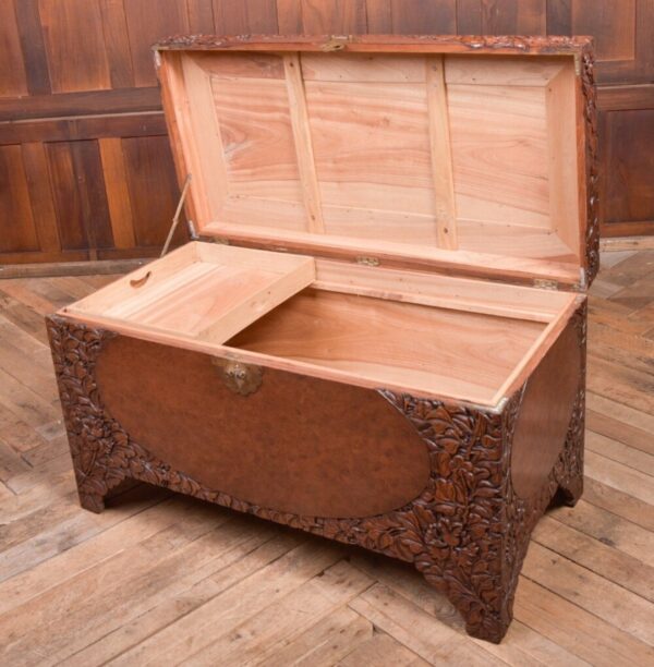 Superb 19th Century Carved Chinese Camphor Wood Box SAI2092 Antique Furniture 7