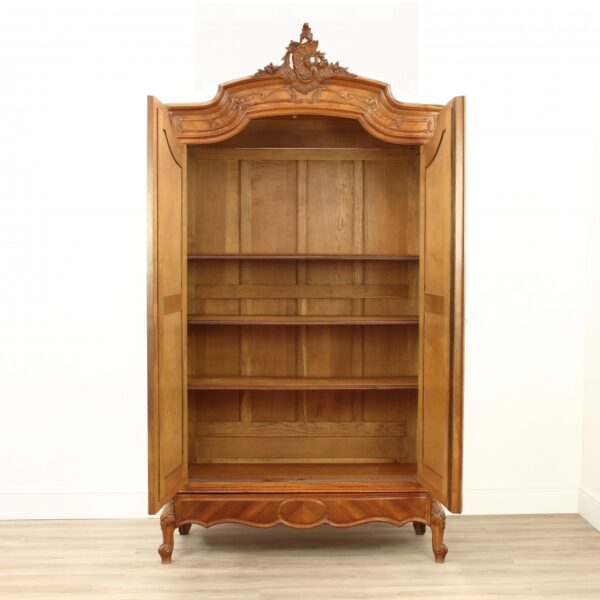 French Walnut Armoire Antique Antique Furniture 4