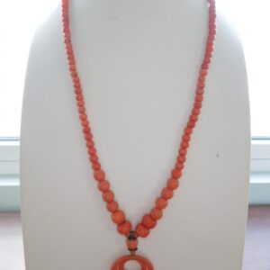 Art Deco Coral & Bakelite Necklace Miscellaneous