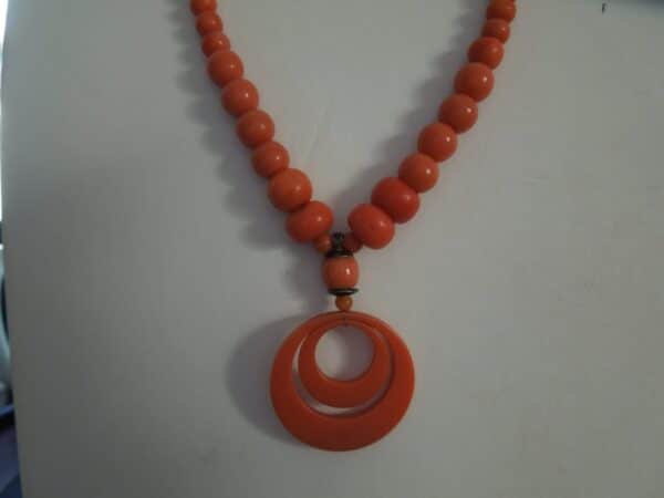 Art Deco Coral & Bakelite Necklace Miscellaneous 5