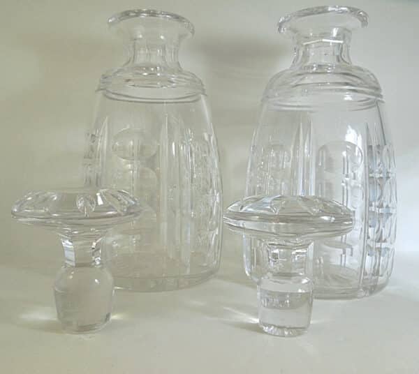 Pair of Art Deco period Stuart Crystal Decanters Miscellaneous 6