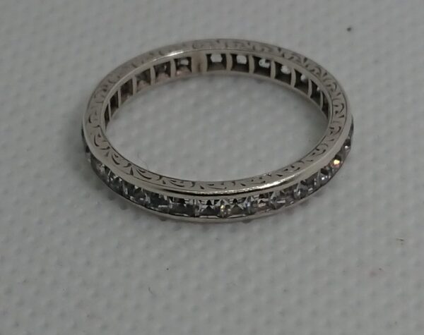 Antique Diamond & Platinum Full Eternity Ring Diamond Miscellaneous 5