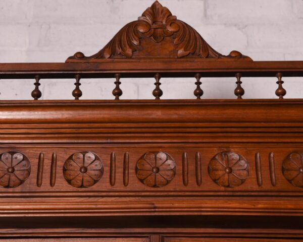 French Carved Walnut Hunts Game Cabinet SAI1001 Antique Furniture 9