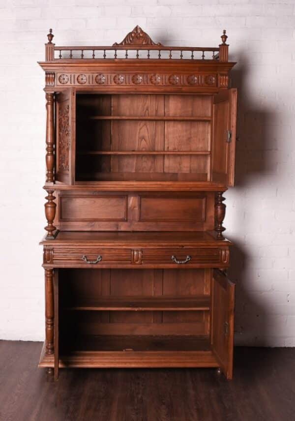 French Carved Walnut Hunts Game Cabinet SAI1001 Antique Furniture 5