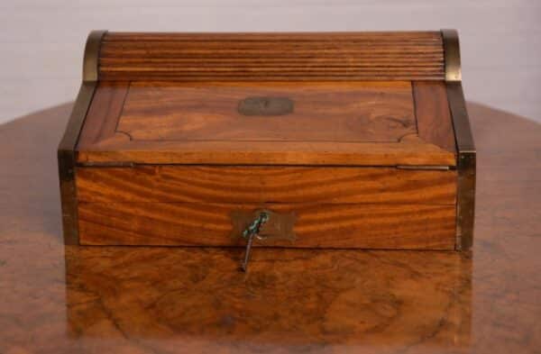 19th Century Camphor Wood Tambour Top Writing Box SAI1317 - Image 19