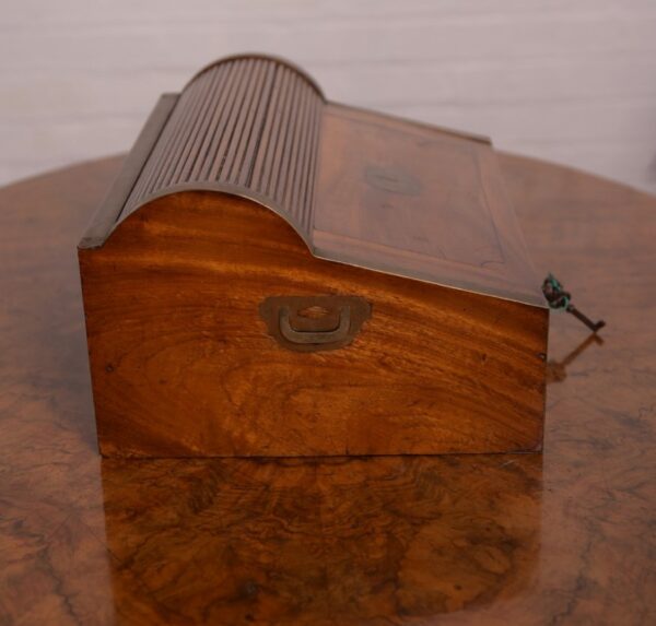 19th Century Camphor Wood Tambour Top Writing Box SAI1317 - Image 17