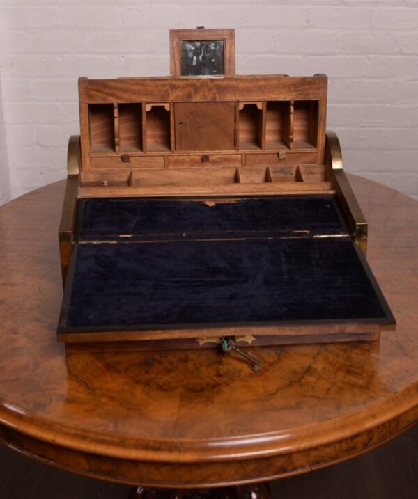 19th Century Camphor Wood Tambour Top Writing Box SAI1317 - Image 12