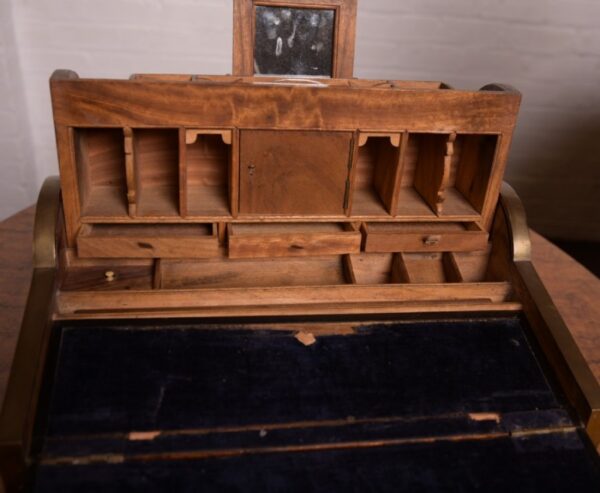 19th Century Camphor Wood Tambour Top Writing Box SAI1317 Antique Furniture 9