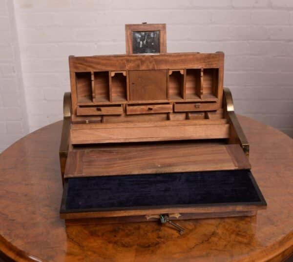 19th Century Camphor Wood Tambour Top Writing Box SAI1317 Antique Furniture 8