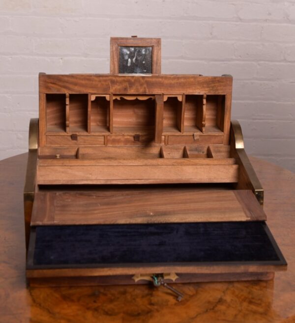 19th Century Camphor Wood Tambour Top Writing Box SAI1317 Antique Furniture 6