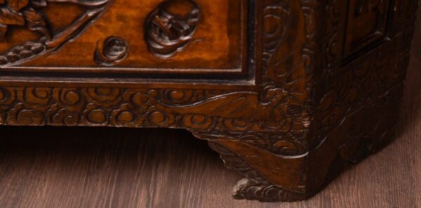 Unusual Shaped Chinese Carved Camphor Wood Chest SAI1629 Antique Furniture 4