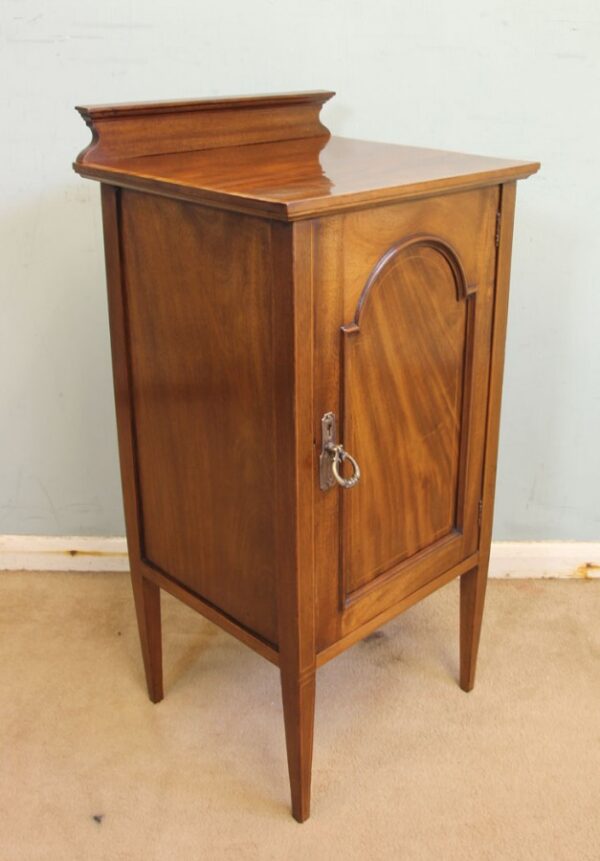 Antique Edwardian Mahogany Inlaid Cabinet. Sold Antique Antique Cabinets 6