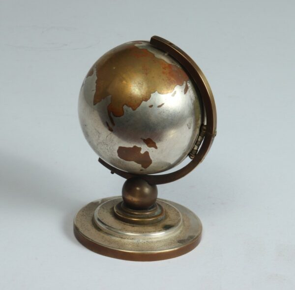 Globe Bedside Travel or Desk Clock c1950 antique maps, vintage maps, globe, Antique Clocks 10