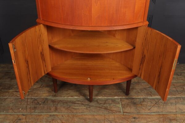 Mid Century Danish Teak Corner Cabinet By S E Peterson Corner Antique Cabinets 9