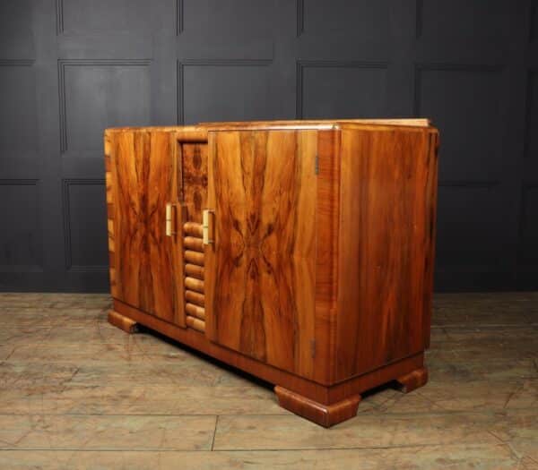 Art Deco Walnut Sideboard c1930 antique sideboard Antique Furniture 4