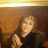 Victorian Religious Oileograph Portrait Of Angelic Young Lady After Original Oil Painting - Image 7